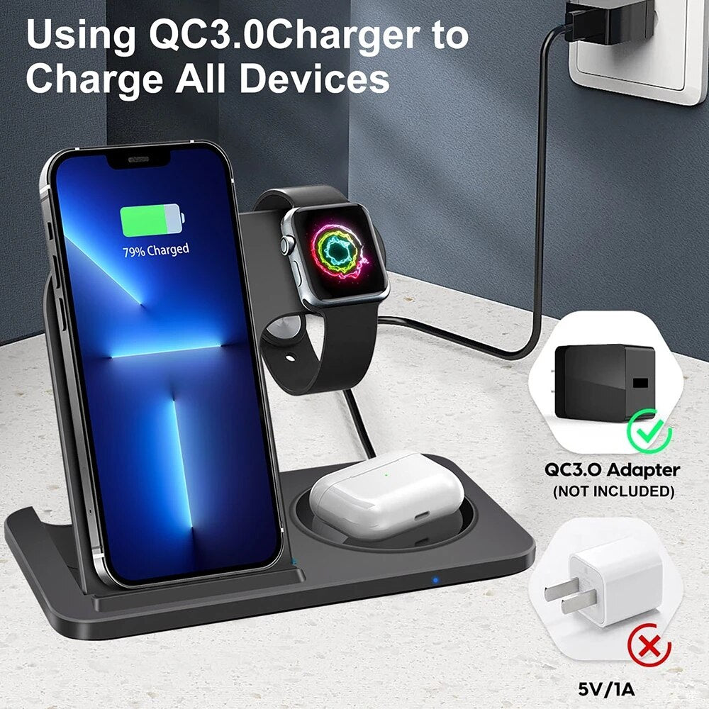 3 in 1 Wireless Charger Stand