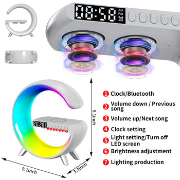 Multifunctional Wireless Clock Charger